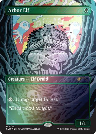 Image of Arbor Elf (Rainbow Foil) (SLD-1317) - Secret Lair Drop Series Foil