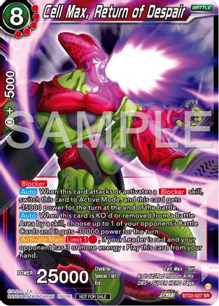 Image of Cell Max, Return of Despair (Deluxe Pack 2024 Vol.2) (BT22-027) - Promotion Cards