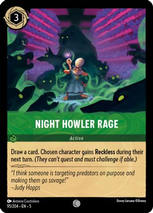 Image of Night Howler Rage (95/204) - Shimmering Skies