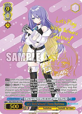 Image of Let's Weiss Schwarz!! Moona Hoshinova (PR) (HOL/WE45-PE11 PR) - hololive production feat. Weiss Schwarz Ambassadors Premium Set
