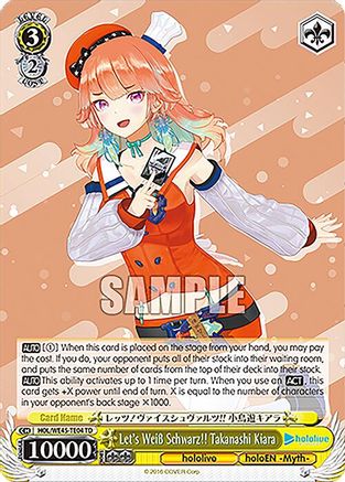 Image of Let's Weiss Schwarz!! Takanashi Kiara (HOL/WE45-TE04 TD) - hololive production feat. Weiss Schwarz Ambassadors Premium Set