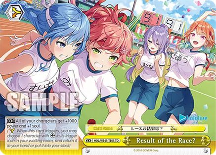 Image of Result of the Race? (HOL/WE45-TE05 TD) - hololive production feat. Weiss Schwarz Ambassadors Premium Set