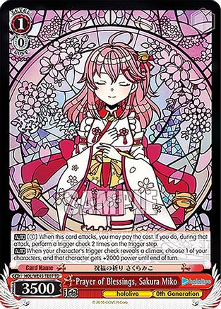 Image of Prayer of Blessings, Sakura Miko (HOL/WE45-TE07 TD) - hololive production feat. Weiss Schwarz Ambassadors Premium Set