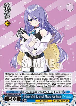 Image of Let's Weiss Schwarz!! Moona Hoshinova (HOL/WE45-TE11 TD) - hololive production feat. Weiss Schwarz Ambassadors Premium Set