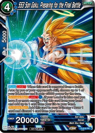 Image of SS3 Son Goku, Preparing for the Final Battle (Deluxe Pack 2024 Vol.2) (P-618) - Promotion Cards