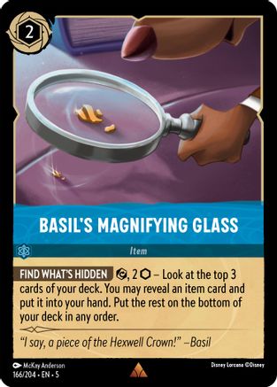 Image of Basil's Magnifying Glass (166/204) - Shimmering Skies Cold Foil
