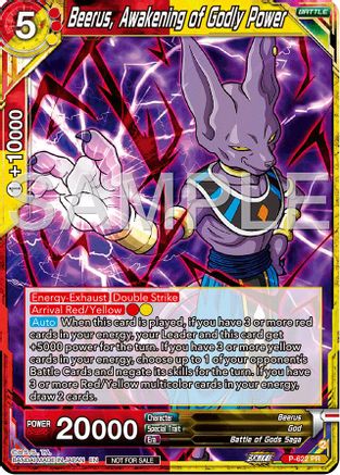 Image of Beerus, Awakening of Godly Power (Deluxe Pack 2024 Vol.2) (P-622) - Promotion Cards