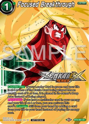 Image of Focused Breakthrough (Event Pack 15) (BT8-065) - Promotion Cards