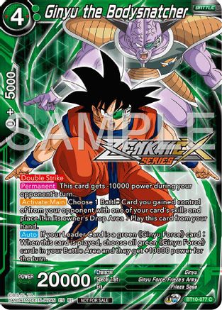 Image of Ginyu the Bodysnatcher (Event Pack 15) (BT10-077) - Promotion Cards