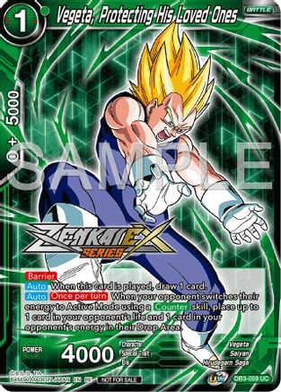 Image of Vegeta, Protecting His Loved Ones (Event Pack 15) (DB3-059) - Promotion Cards