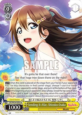 Image of Sending It Afar, Shizuku Osaka (LNJ/WE39-E003 N) - Love Live! School Idol Festival Series 10th Anniversary Premium Booster