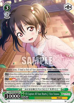 Image of I'll Capture All Your Hearts Nico Yazawa (LL/WE39-E019 N) - Love Live! School Idol Festival Series 10th Anniversary Premium Booster