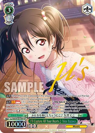 Image of I'll Capture All Your Hearts Nico Yazawa (FP) (LL/WE39-E019FP FP) - Love Live! School Idol Festival Series 10th Anniversary Premium Booster