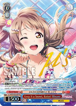 Image of Keep It a Secret, Kotori Minami (FP) (LL/WE39-E025FP FP) - Love Live! School Idol Festival Series 10th Anniversary Premium Booster