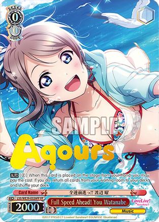 Image of Full Speed Ahead! You Watanabe (FP) (LSS/WE39-E026FP FP) - Love Live! School Idol Festival Series 10th Anniversary Premium Booster