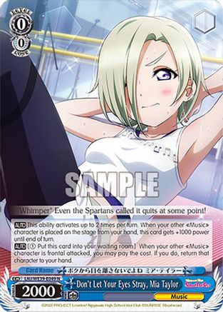 Image of Don't Let Your Eyes Stray, Mia Taylor (LNJ/WE39-E049 N) - Love Live! School Idol Festival Series 10th Anniversary Premium Booster