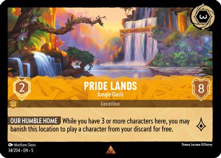 Image of Pride Lands - Jungle Oasis (34/204) - Shimmering Skies Cold Foil