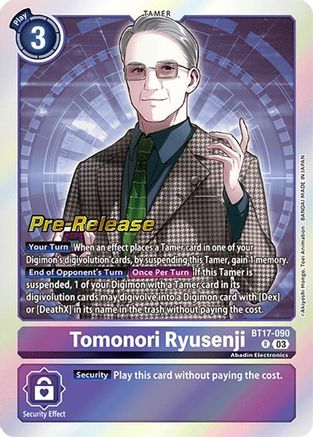 Image of Tomonori Ryusenji (BT17-090) - Secret Crisis Pre-Release Cards Foil