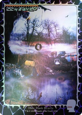 Image of Swamp (1654) (Rainbow Foil) (SLD-1654) - Secret Lair Drop Series Foil
