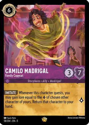 Image of Camilo Madrigal - Family Copycat (58/204) - Shimmering Skies Cold Foil