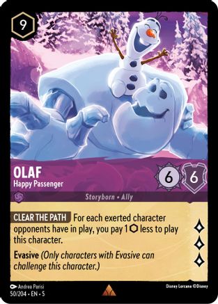 Image of Olaf - Happy Passenger (50/204) - Shimmering Skies Cold Foil