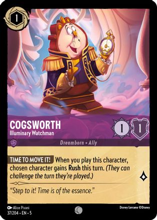 Image of Cogsworth - Illuminary Watchman (37/204) - Shimmering Skies Cold Foil