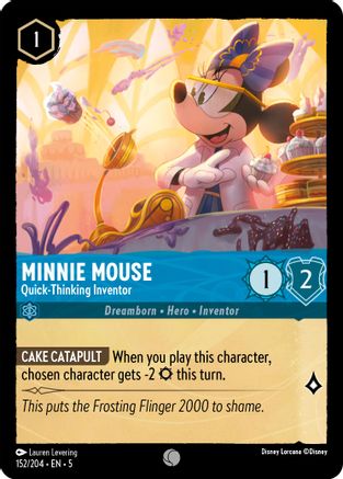 Image of Minnie Mouse - Quick-Thinking Inventor (152/204) - Shimmering Skies Cold Foil