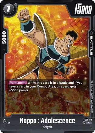 Image of Nappa : Adolescence (FS05-09) - Starter Deck 5 Bardock
