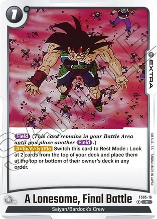 Image of A Lonesome, Final Battle (FS05-16) - Starter Deck 5 Bardock