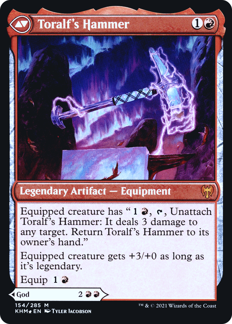 Image of Toralf, God of Fury (PRE-154) - Kaldheim Promos Foil