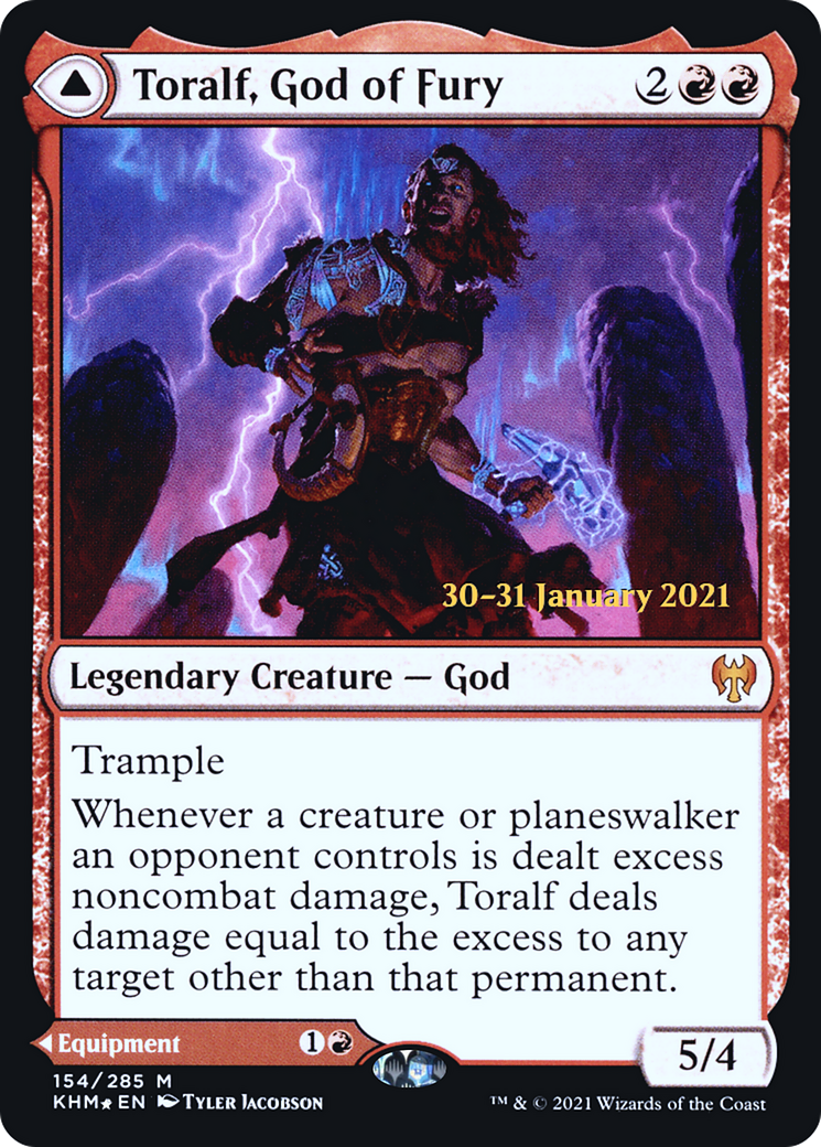 Image of Toralf, God of Fury (PRE-154) - Kaldheim Promos Foil