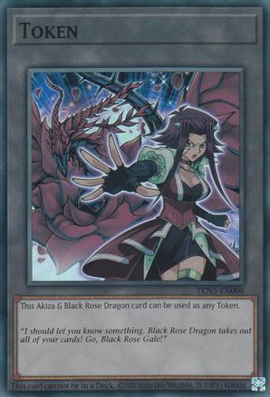 Image of Token: Akiza & Black Rose Dragon (TKN5-EN008) - The Infinite Forbidden Unlimited