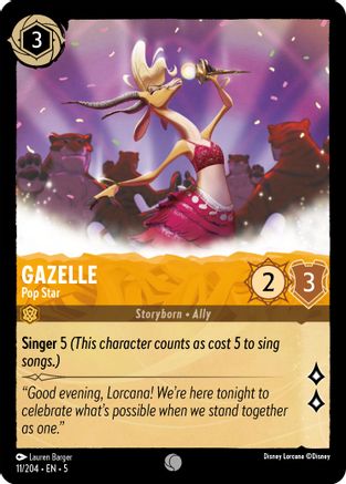 Image of Gazelle - Pop Star (11/204) - Shimmering Skies