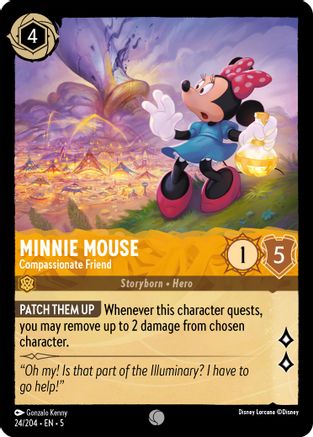 Image of Minnie Mouse - Compassionate Friend (24/204) - Shimmering Skies Cold Foil