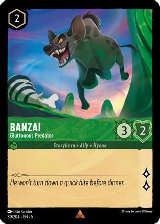 Image of Banzai - Gluttonous Predator (80/204) - Shimmering Skies