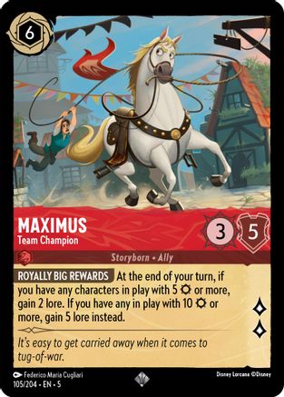 Image of Maximus - Team Champion (105/204) - Shimmering Skies Cold Foil