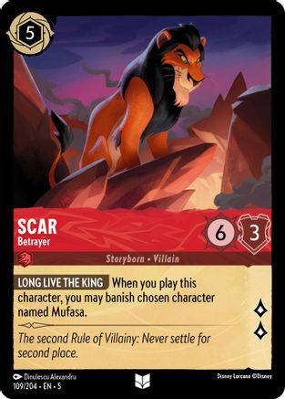 Image of Scar - Betrayer (109/204) - Shimmering Skies Cold Foil