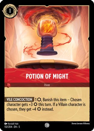Image of Potion of Might (132/204) - Shimmering Skies Cold Foil