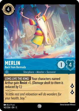 Image of Merlin - Back from Bermuda (142/204) - Shimmering Skies Cold Foil