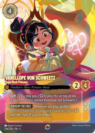 Image of Vanellope von Schweetz - Sugar Rush Princess (Enchanted) (206/204) - Shimmering Skies Holofoil