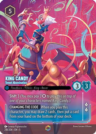 Image of King Candy - Sweet Abomination (Enchanted) (218/204) - Shimmering Skies Holofoil