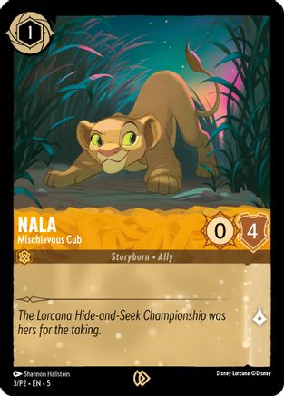 Image of Nala - Mischievous Cub (3) - Disney Lorcana Promo Cards Cold Foil