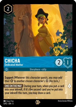 Image of Chicha - Dedicated Mother (5) - Disney Lorcana Promo Cards Cold Foil