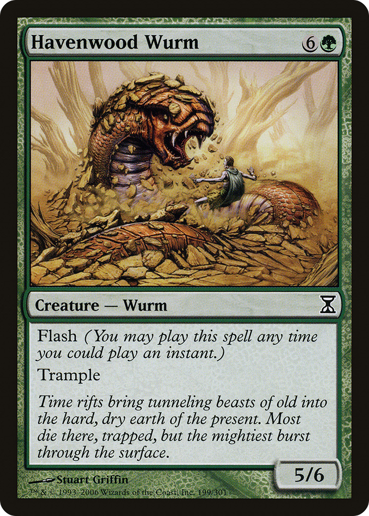 Image of Havenwood Wurm (TSP-199) - Time Spiral