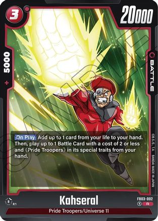 Image of Kahseral (FB03-002) - Raging Roar Holofoil