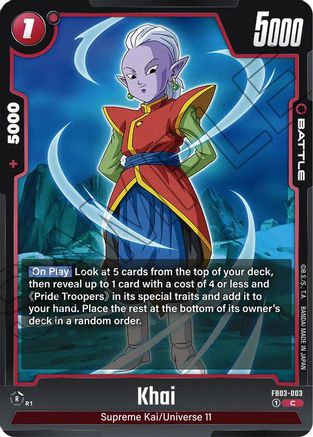 Image of Khai (FB03-003) - Raging Roar