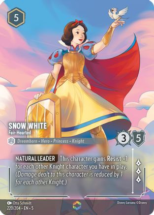 Image of Snow White - Fair-Hearted (Enchanted) (220/204) - Shimmering Skies Holofoil