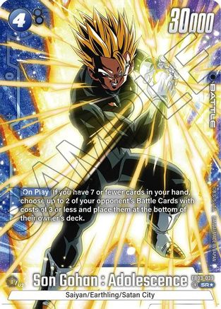 Image of Son Gohan : Adolescence - FB03-039 (Alternate Art) (FB03-039) - Raging Roar Holofoil