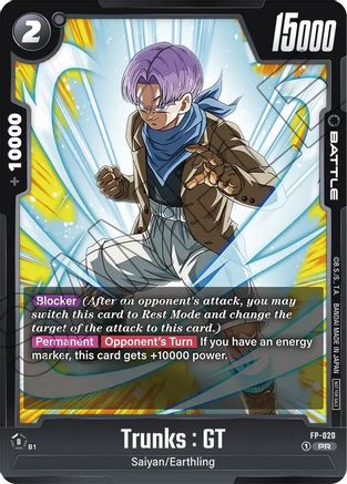 Image of Trunks : GT - FP-020 (FP-020) - Fusion World Promotion Cards and Packs