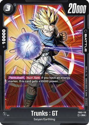 Image of Trunks : GT - FB03-119 (Championship Pack 02) (FB03-119) - Tournament and Championship Promos Holofoil